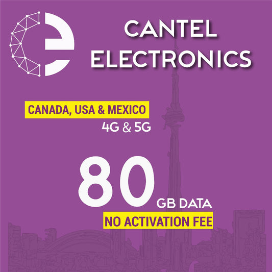 80GB - Canada-U.S.-Mexico Monthly Plan