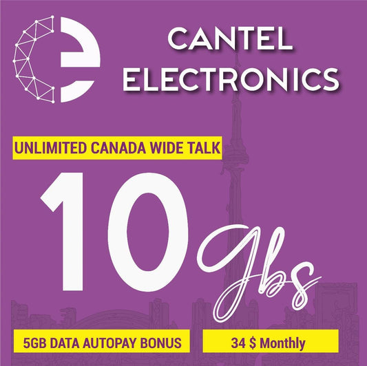 10GB Unlimited Canada-Wide Talk - Canada Monthly Plan