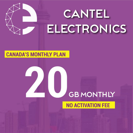 Nationwide 20GB - Canada Monthly Plan