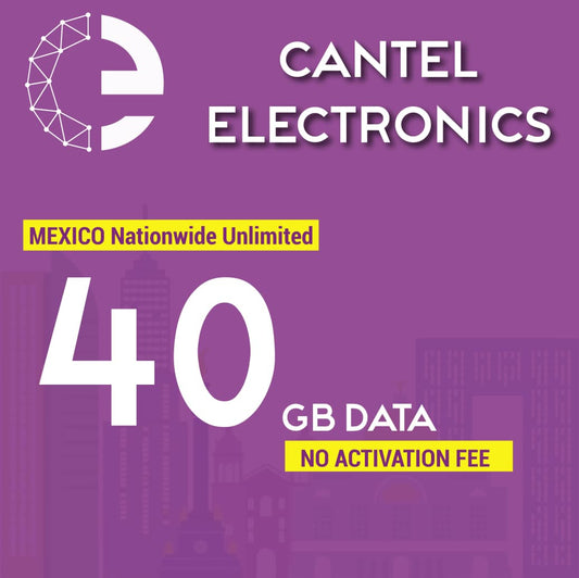 Nationwide Unlimited 40GB - Mexico Monthly Plan